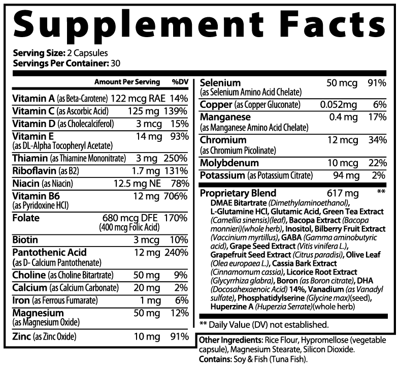 OPTIC Neuro Brain and Focus Formula